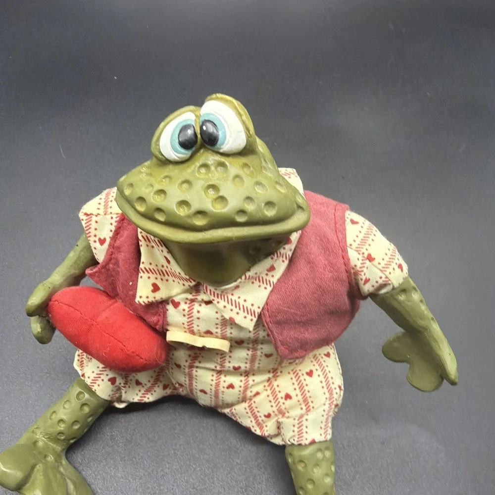 Valentino Frog Shelf Sitter Russ Berrie Kathleen Kelly's Frog‎ 422L With Tag VTG